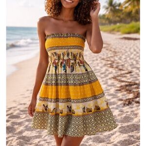 Vintage Strapless Dress